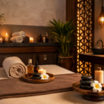 Luxury massage and wellness experience in a serene spa setting